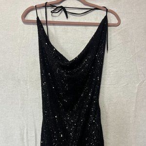 Black Frisky Mini Dress